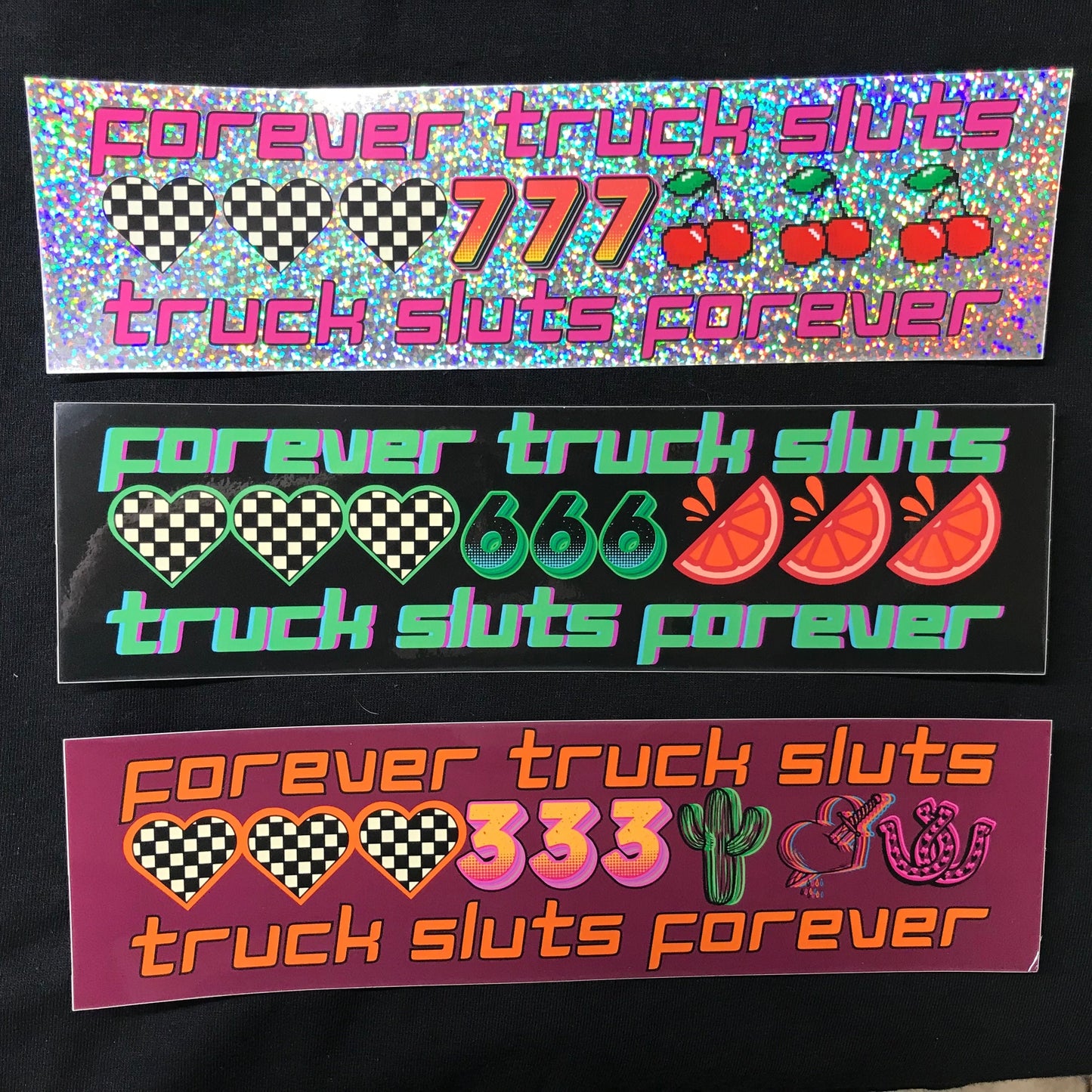 Truck Sluts Forever — Bumper Sticker